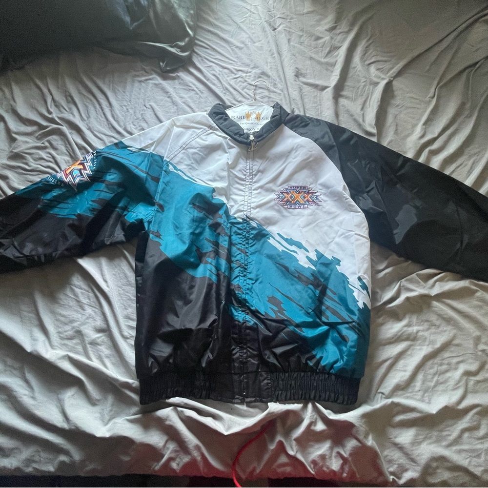 Vintage 1996 90s super bowl 30 XXX Splash Jacket size XL